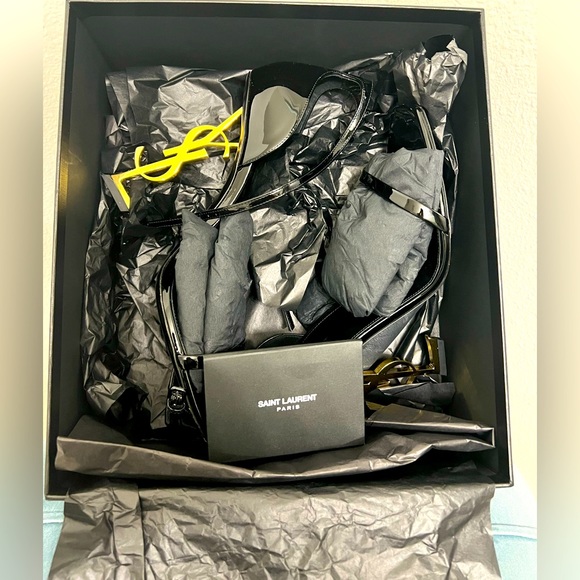 AUTHENTIC SAINT LAURENT OPYUM SANDALS IN PATENT LEATHER!! SZ: EU 41 - Picture 7 of 8